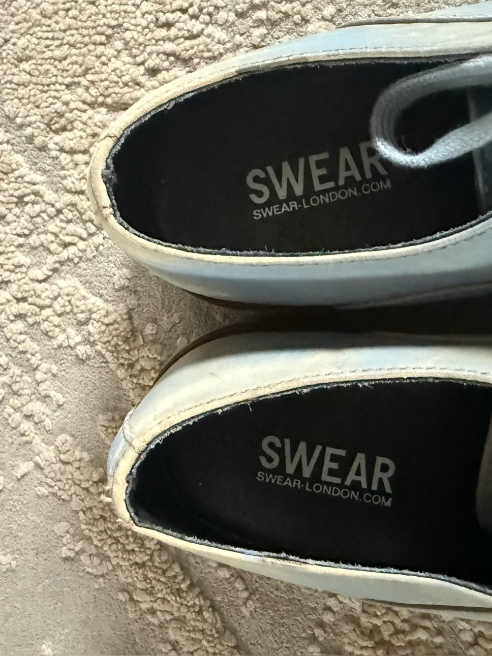 Swear London Charlotte Blue Distressed sneakers Shoes 39